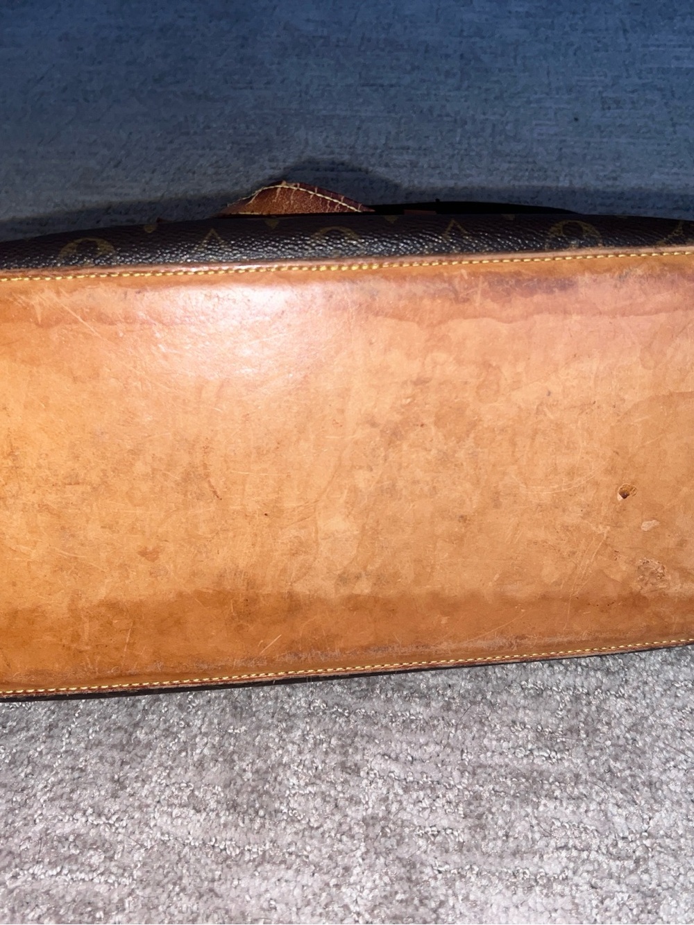Louis Vuitton Monogram Canvas Shoulder Tote - Dark Brown & Tan - Picture 4 of 8